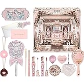 Flower Knows Feb-The Heartfelt Affair Kit,16 Pieces Makeup Gift Kit,Includes Make-up Palette,Lipgloss,Eyeshadow,Blush,Brow Pencil,Hand Mirror,Brush,Perfect Valentine,Make Up Gift for Women&Girls