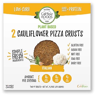 Cali'flour Cauliflower Pizza Crust, 2 ct (Frozen)