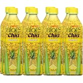 Iberia Aloe Vera Drink With Chia, Mango, 16.9 Fl Oz (Pack of 8)