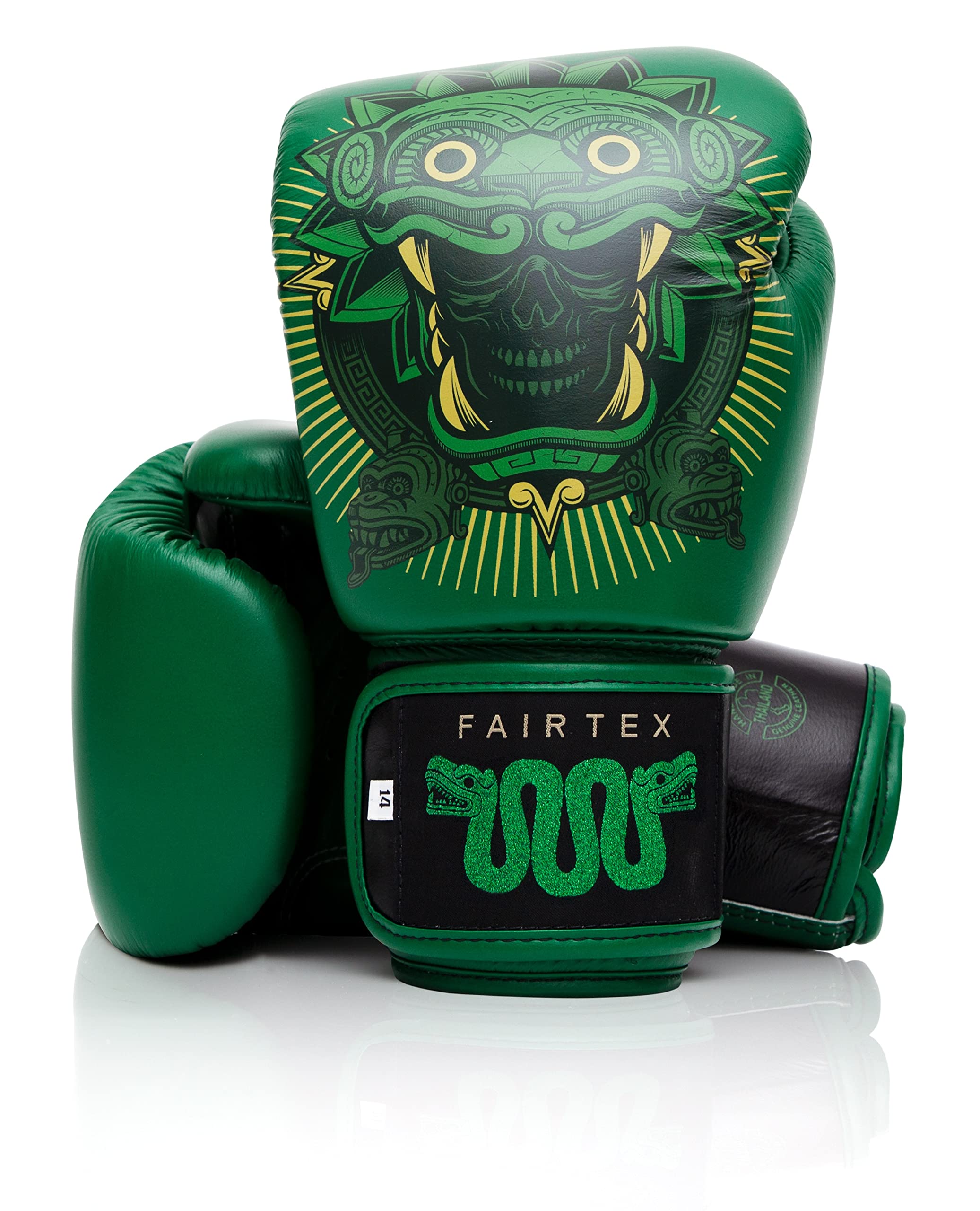 Photo 1 of Fairtex Resurrection Premium Muay Thai Boxing Gloves - Limited Edition Design | Collaboration with Tom Atencio | Stylish & Durable | Syntek Leather | Handcrafted | MMA Kickboxing Gloves (16oz)