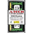 A-Tech 2GB DDR2 800MHz SODIMM PC2-6400 1.8V CL6 200-Pin Non-ECC Unbuffered Laptop RAM Memory Upgrade Module