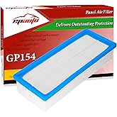 EPAuto GP154 (C35154/1) Engine Air Filter, Replacement for VW Jetta, Passat, Beetle, Tiguan, CC, Golf, GTI, Audi A3, Q3, TT, 