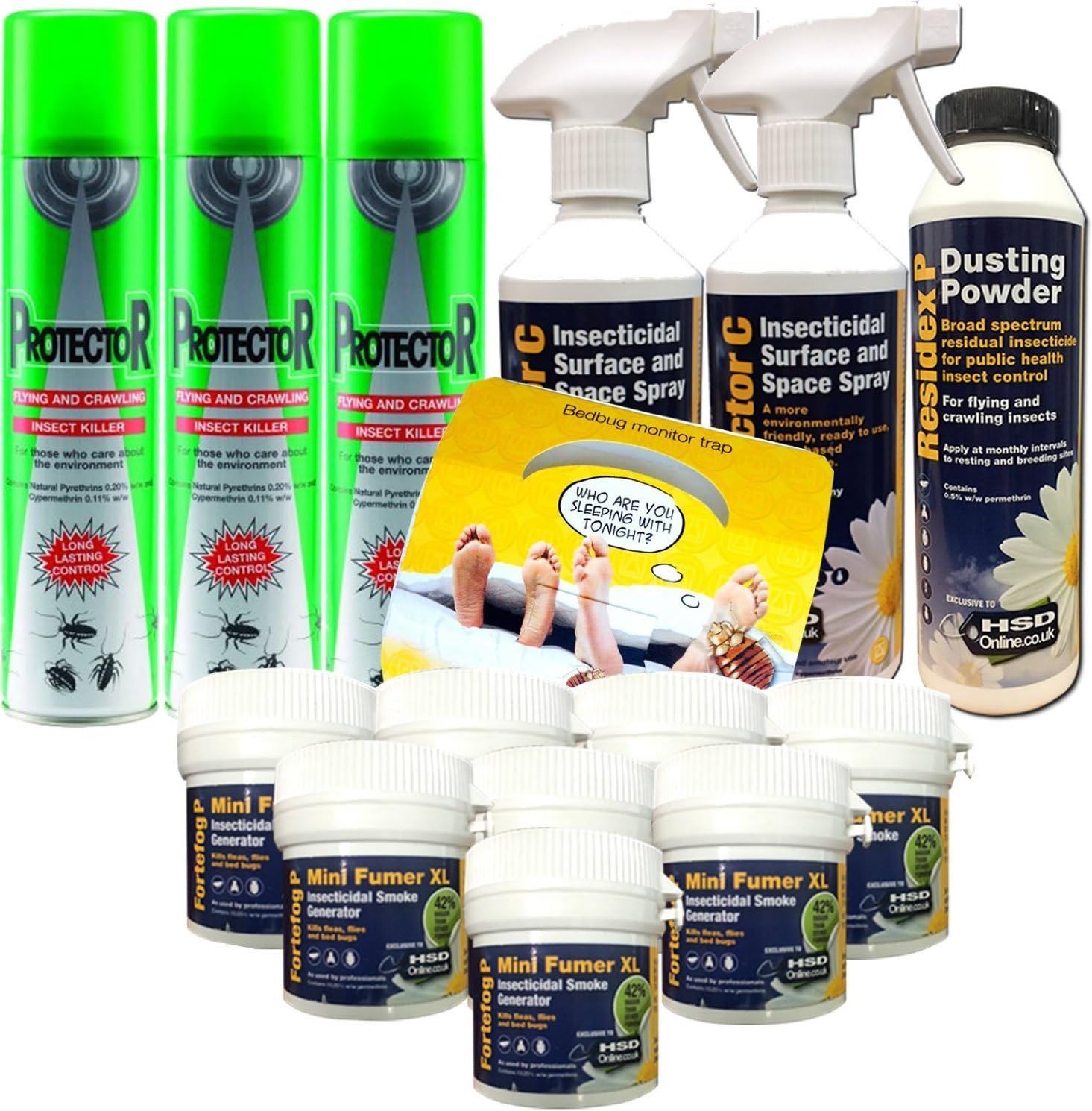 Large Bed Bug Killer Kit for the Home with Aerosols and Spray