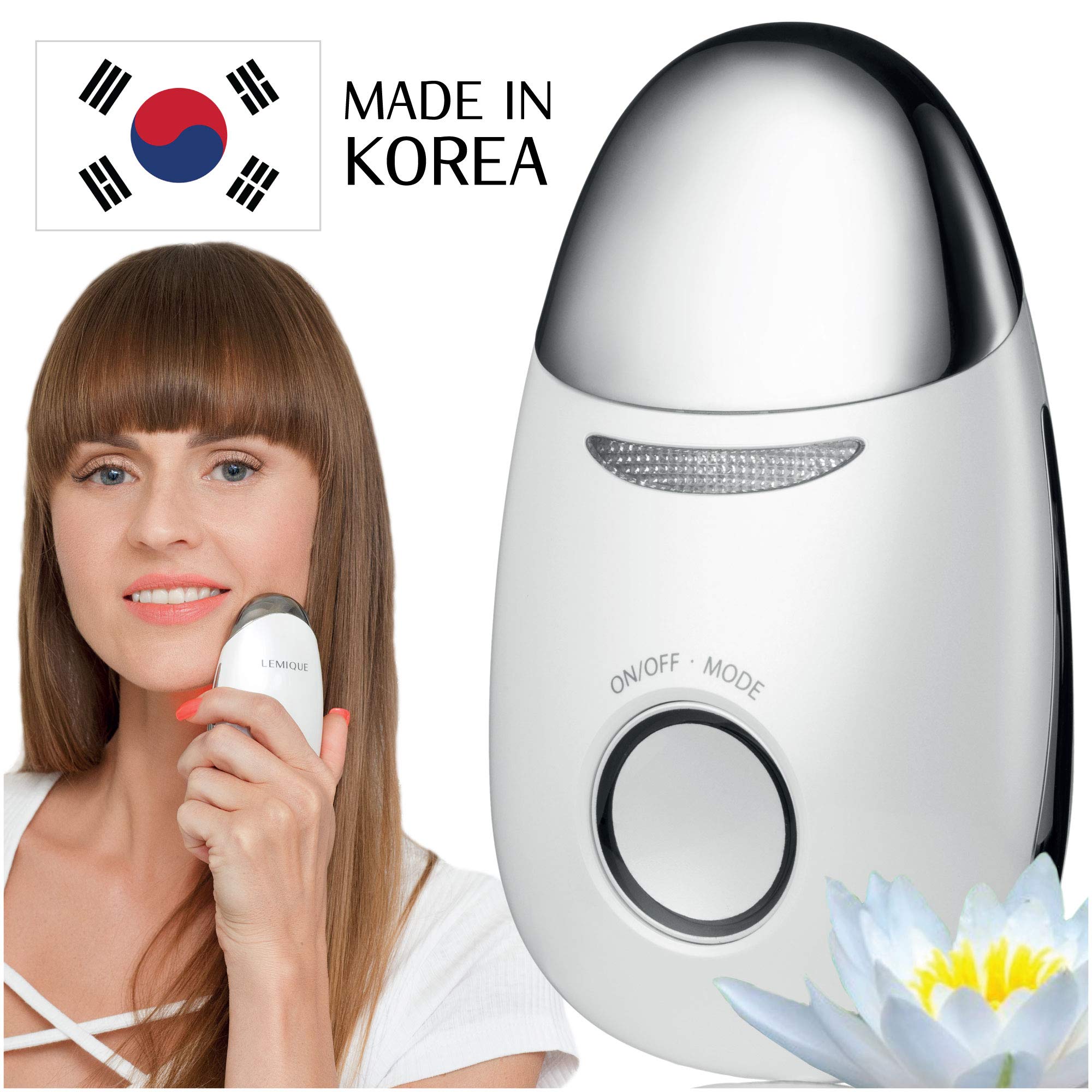 Korean Face Massager Galvanic Microcurrent Face Lift Machine LED
