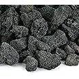 Black 3/4 Inch Lava Rock | Fireproof and Heatproof Volcanic Lava Rock, Perfect for Fire Pits, Fireplaces, BBQs and More. Indoor and Outdoor use - Natural Stones | 10 Pounds