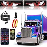 Devil Eyes LED Light 2pk， Animated Car Eyes for Car Trucks SUVs Windshield | 2-pack,23.6''x4.73'',Dual-screen Sync App &amp; Remote Control,IP65 Waterproof, Programmable Patterns for Night Drives&amp;Car Meets