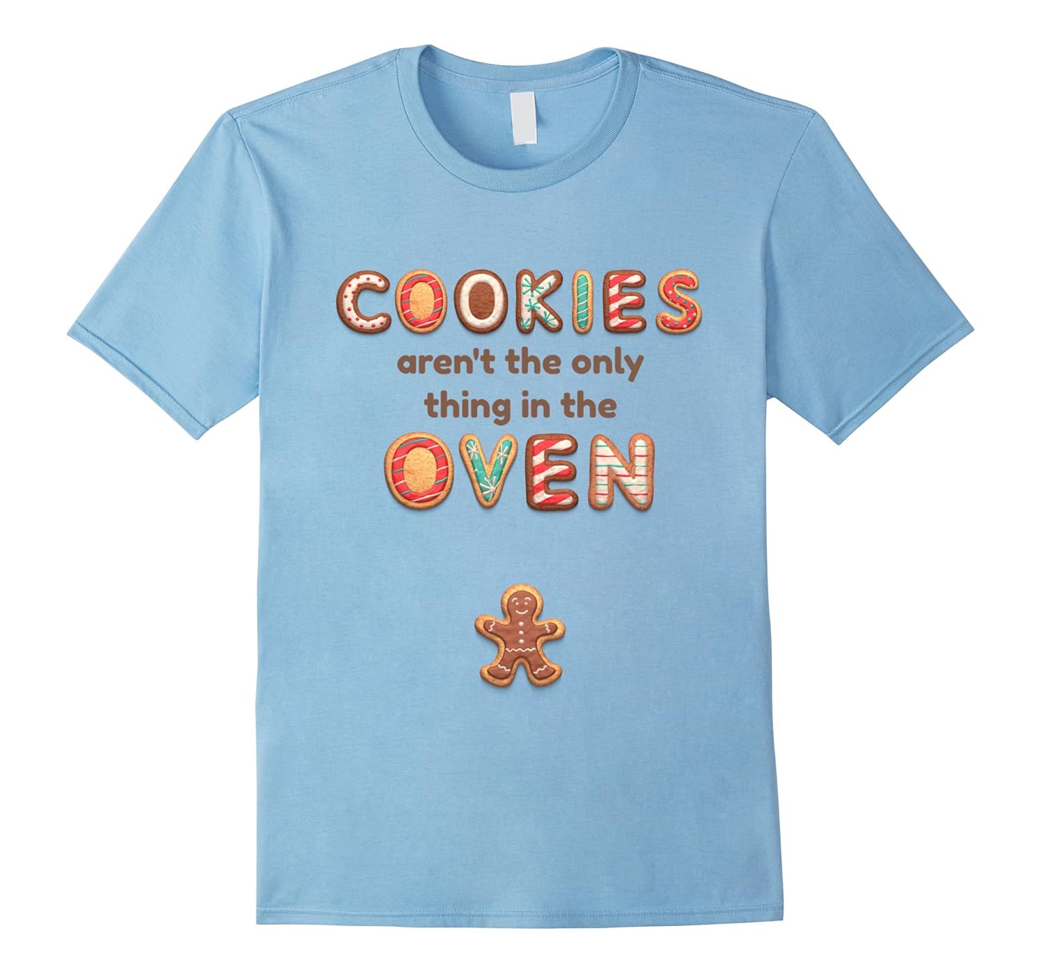 Christmas Pregnancy Announcement Baby Reveal Cookies Shirt-Rose