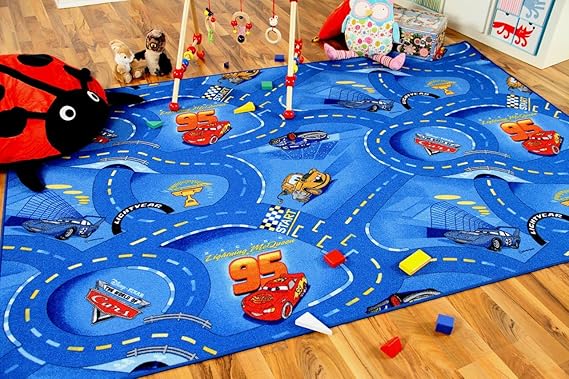 Snapstyle Spiel Kinderteppich Disney Cars Blau in 24 Größen