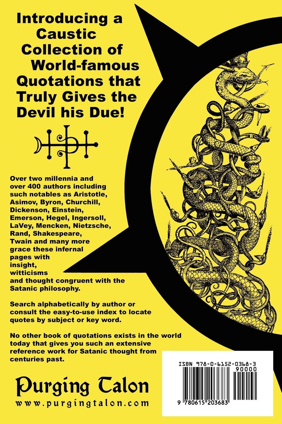 Quotes From The Satanic Bible The Book Of Satanic Quotations: Paradise, Matt: 9780615203683: Amazon.com:  Books