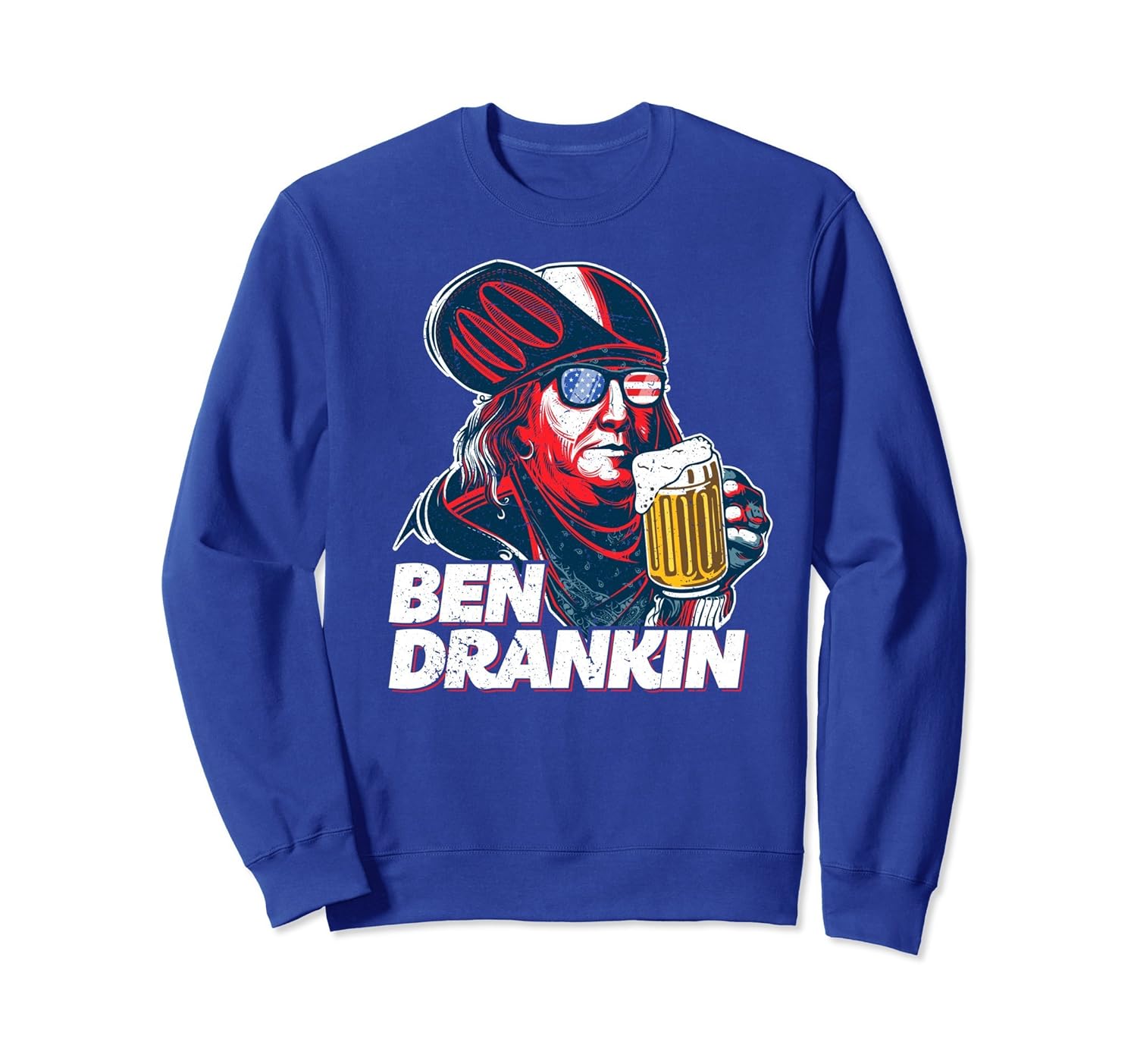 Ben Drankin Franklin Beer American Patriot Sweatshirt-anz