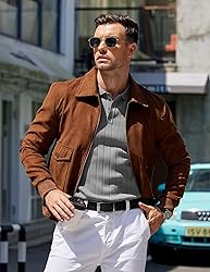 COOFANDY Mens Knit Polo Shirts Long Sleeve Polo