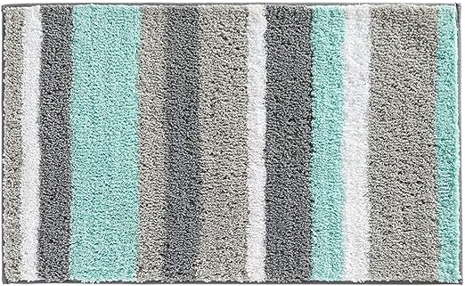 Amazon Com Hebe Non Slip Bathroom Rugs Mat Soft Microfiber Bath Mats For Bathroom Absorbent Bath Floor Rug Machine Washable 20 X32 Home Kitchen