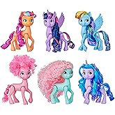 My Little Pony Dolls Rainbow Celebration, 6 Pony Figure Set, 5.5-Inch Dolls, Toys for 3 Year Old Girls and Boys, Unicorn Toys (Amazon Exclusive)
