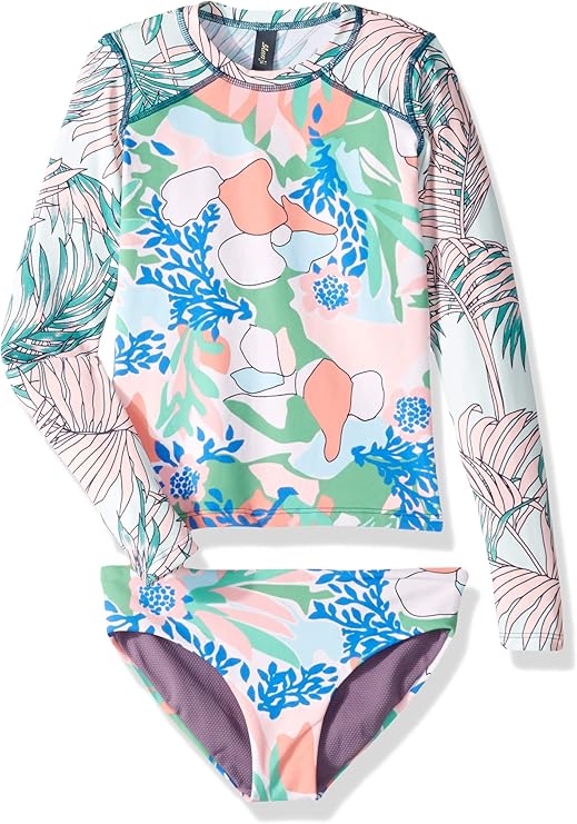 Maaji Girls Long Sleeve Rashguard Swimsuit Set Amazon.ca Clothing