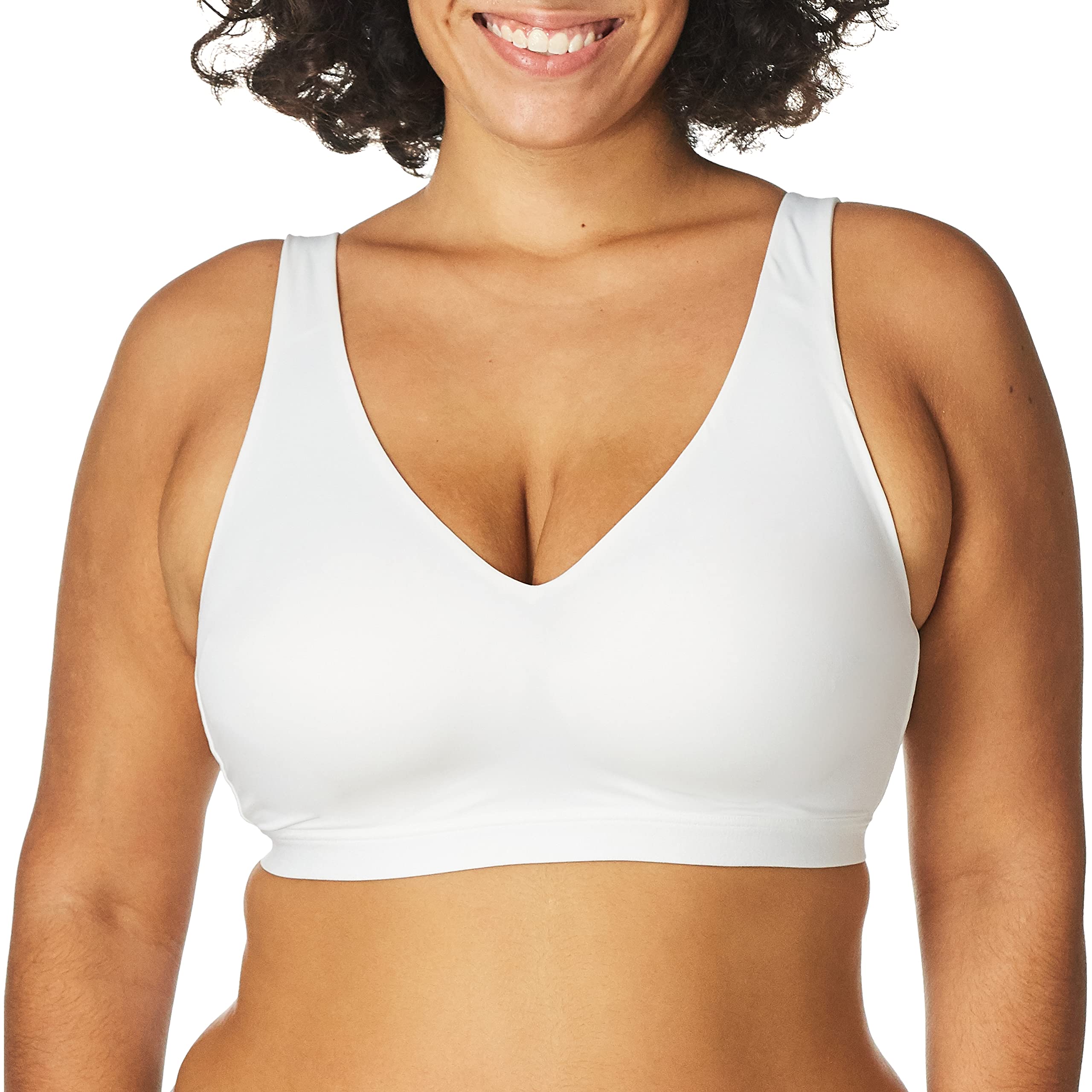 Photo 1 of Warner's womens Cloud 9 Super Soft, Smooth Invisible Look Wireless Lightly Lined Comfort Rm1041a T Shirt Bra, White, X-Large US