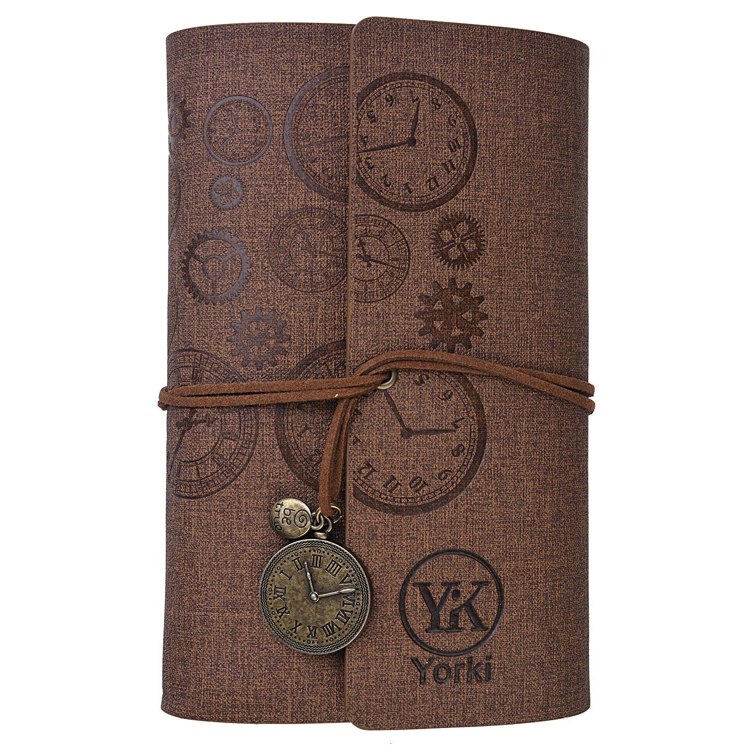 Yorki Clock Vintage Refillable PU Leather Travelers