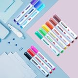 Smart Panda 12 Big Whiteboard Pens Bullet Tip Markers Set 12 Colours view 4