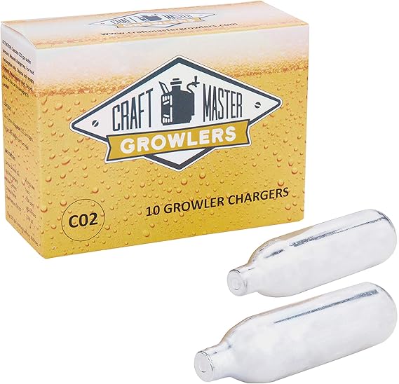 Food Grade CO2 Cartridges For CO2 Growlers 10 x 8 gram
