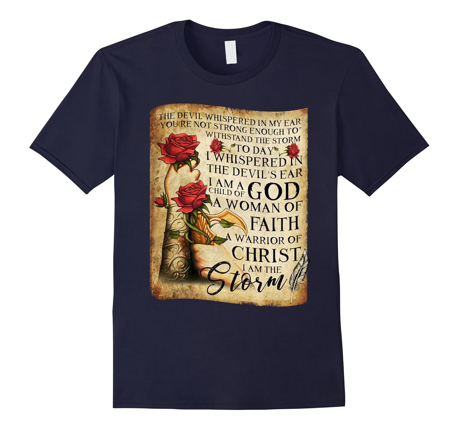 I Am A Child Of God A Woman Of Faith T-shirt-Rose