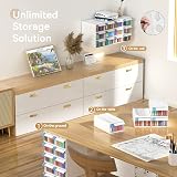 ARTDOT Diamond Art Storage Boxes 4 Set 140 Slots Transparent Drawers view 4