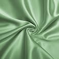 VACVELT The Yard 60 Inch Wide Damask Jacquard Satin Fabric White Satin Fabric Shiny Fabric Silky Brocade Fabric For Wedding Dress Wedding Decorations Crafts Sewing Draping (9.1