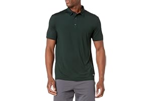 Amazon Essentials mens Slim-Fit Quick Dry Tech Stretch Lightweight Golf Polo Shirt