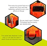 Beeswift EXECUTIVE HI VIZ WAISTCOAT ORANGE XL High Visibility Vest view 3