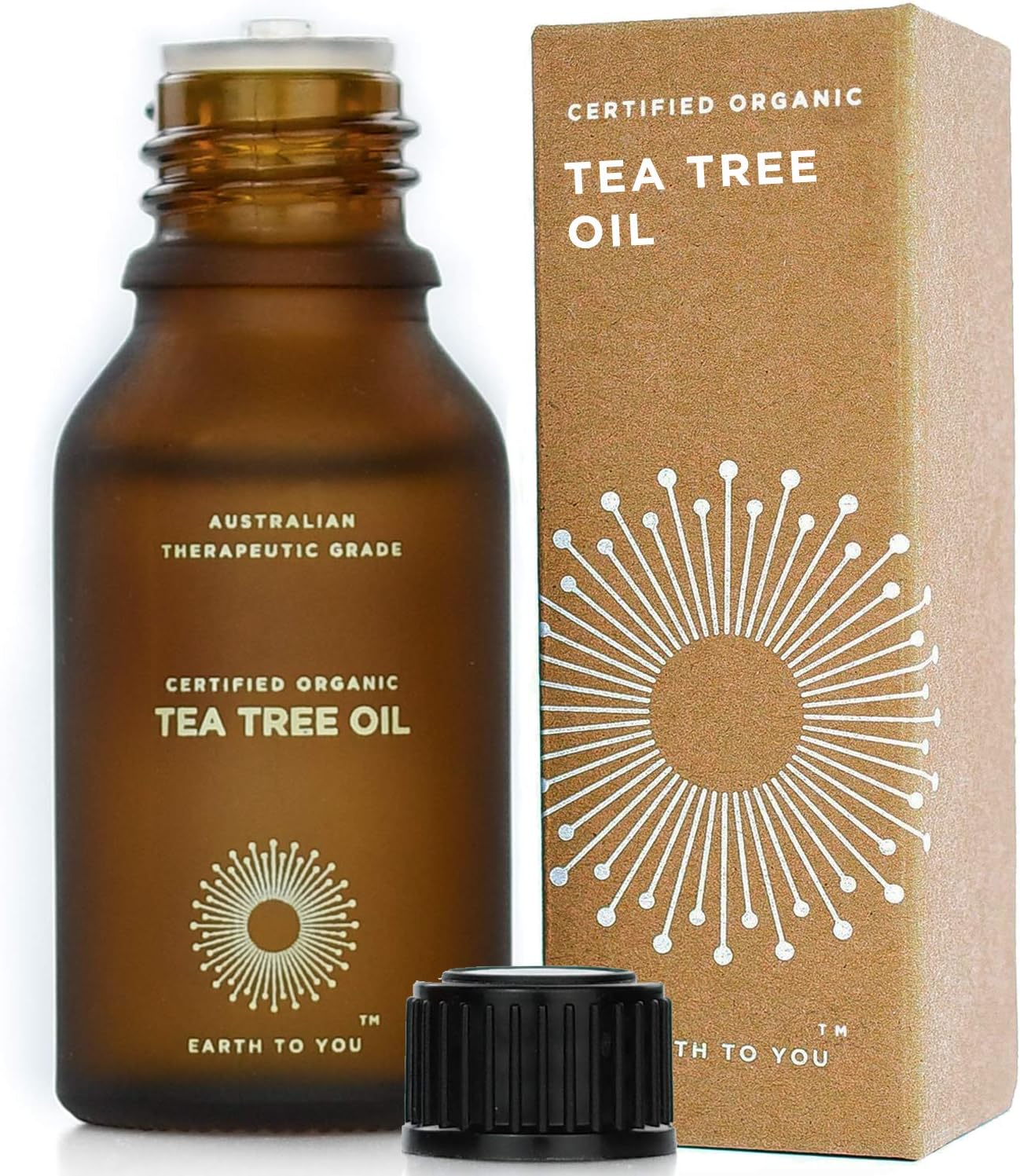 Tea Tree Essential Oil Organic, 100% Australian, Manufactured by ATTIA Member (Australian Tea Tree Industry Association), 100% Pure, Therapeutic Grade 15ml - by Earth To You