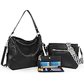 TANTOMI Purses for Women 3PCS, PU Leather Crossbody Bags Set Shoulder Handbags Purse with Wallet for Tote Hobo Bag