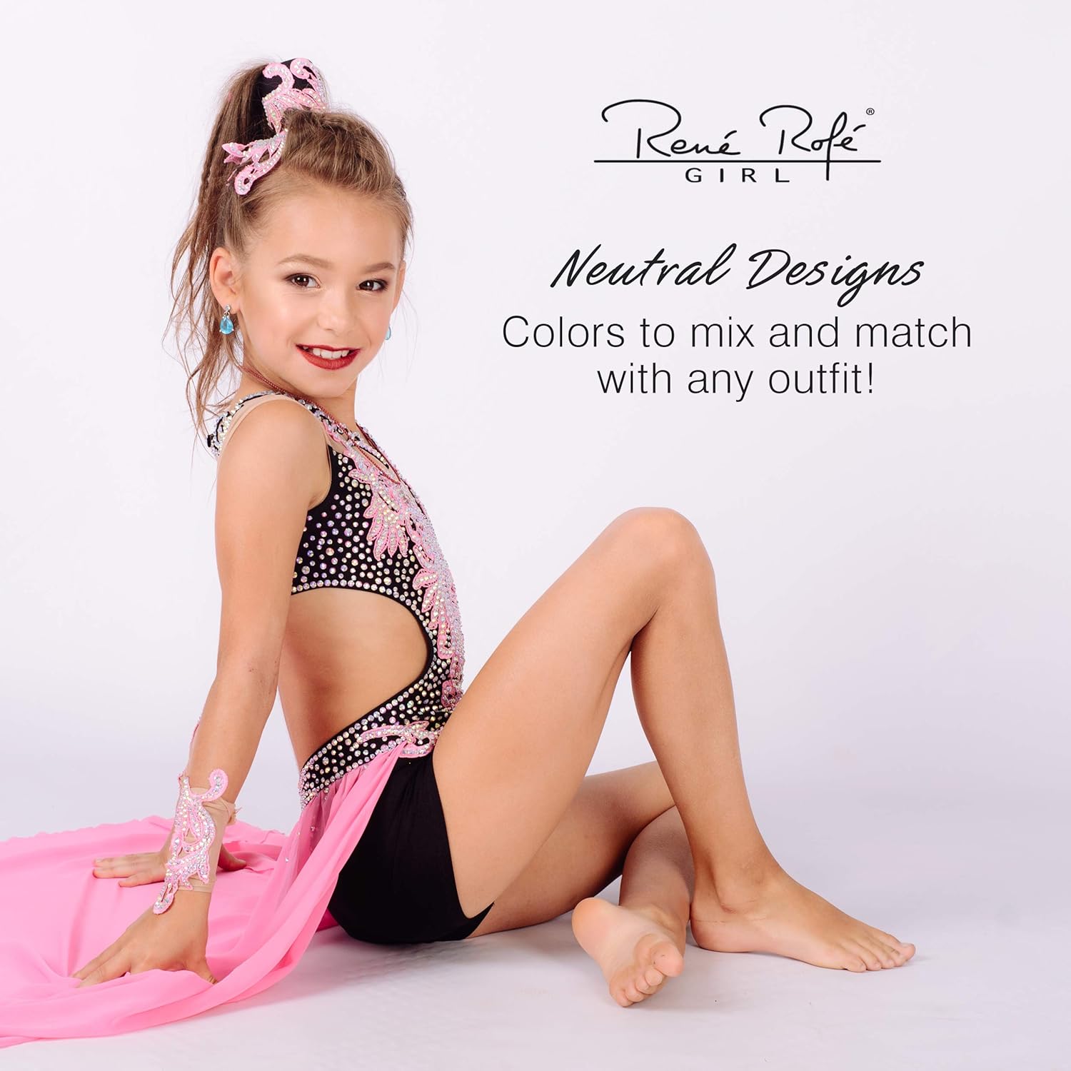 Rene Rofe Girls Under Dress Dance and Bike Short (2 Pack): Clothing