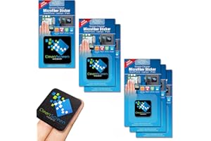 Clean Screen Wizard Sticky Microfiber Cleaning Cloths - 6 Pack (1 Large, 2 Medium, 3 Small) - Ideal for Cell Phones, Camera Lens - Screen Cleaning Pads in Multiple Sizes