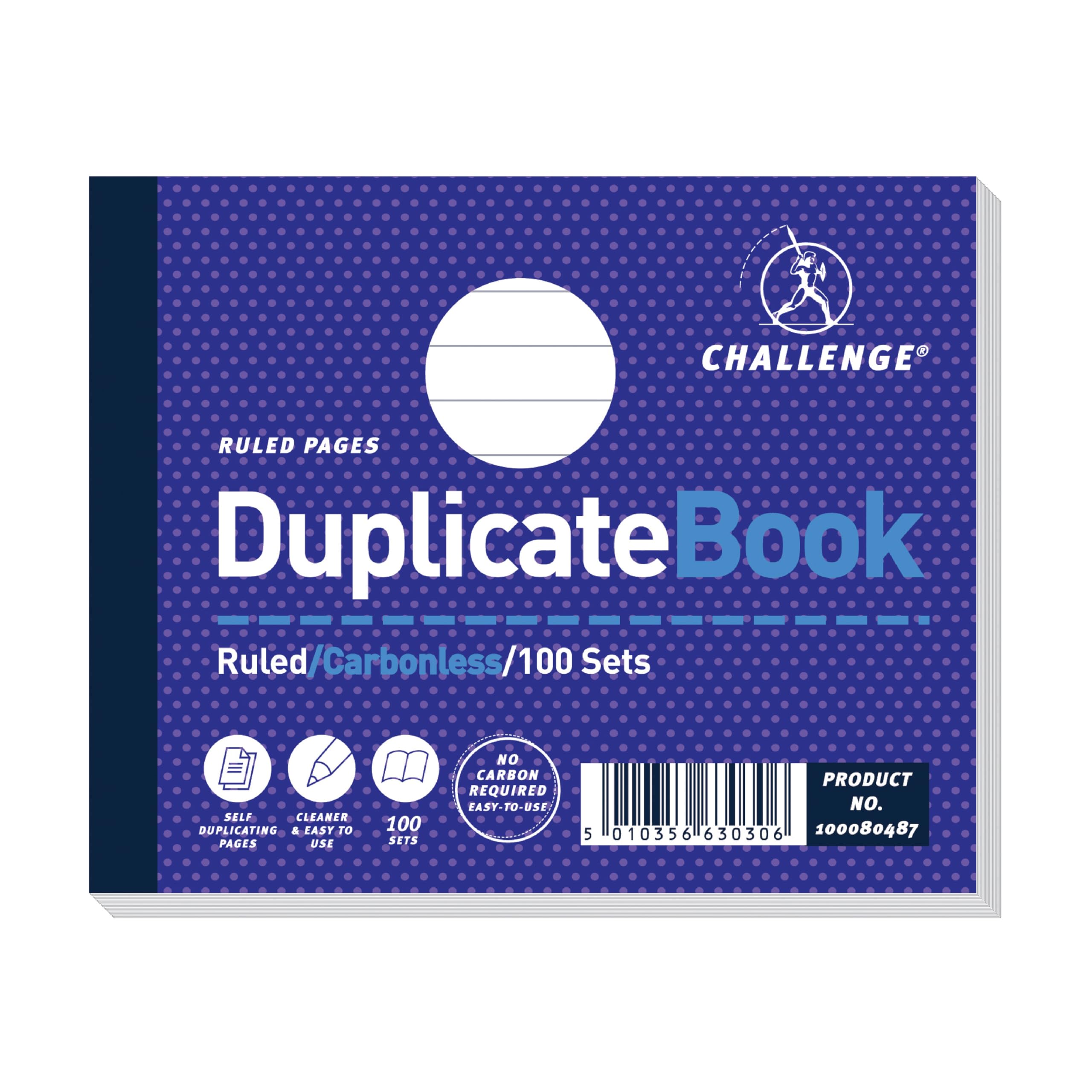 Challenge Duplicate Book, Carbonless, 100 Pages, 1 pack (105 x 130 mm)