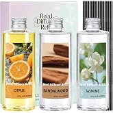 STRN Reed Diffuser Oil Refill, Scented Oil Refill with Stick 20.28 fl.oz | Citrus Sandalwood Jasmine Scents Summer Long-Lasting Fragrance for Living Room, Bedroom, Office, Home D&eacute;cor, Christmas Gift