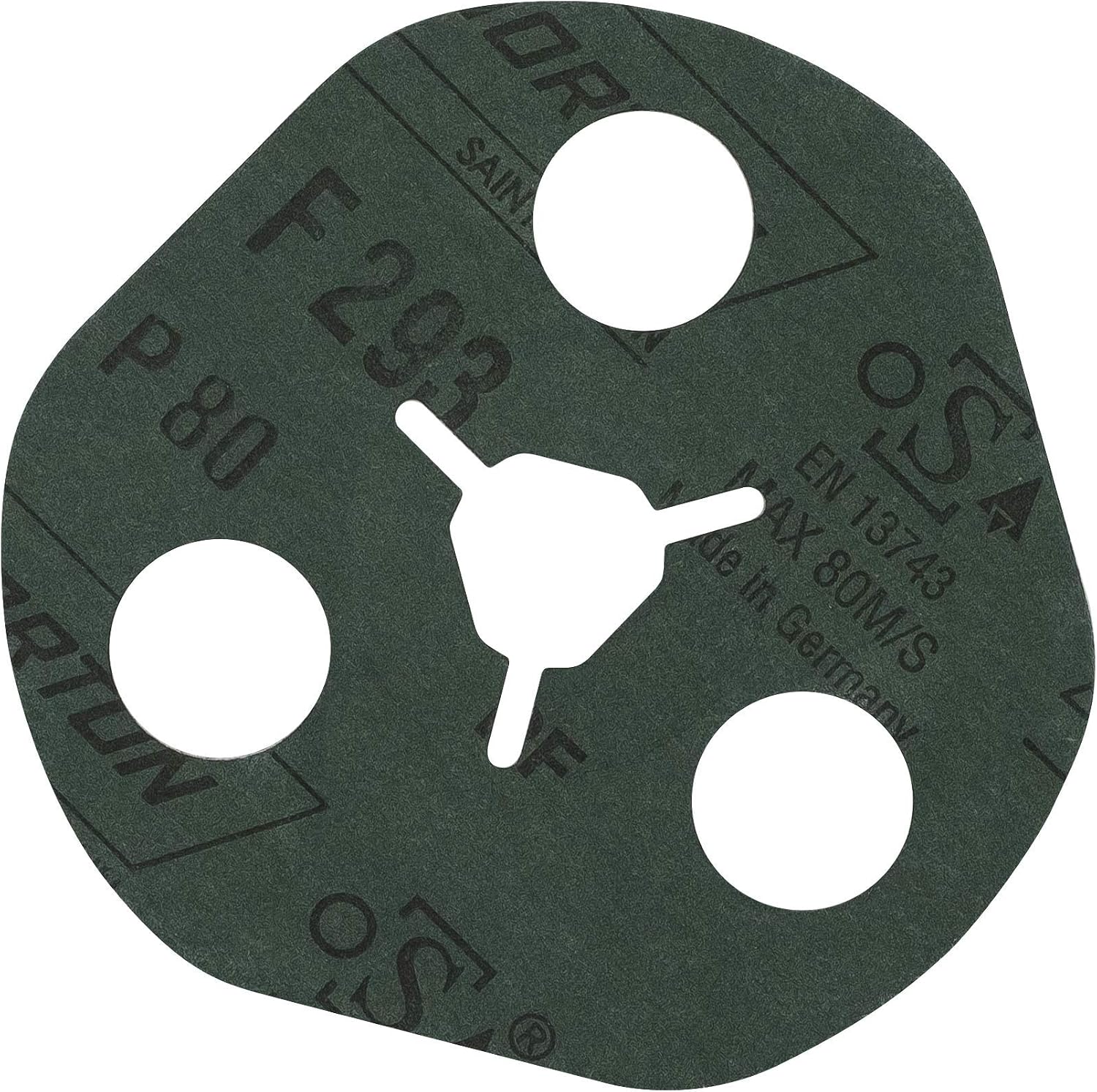 Norton Set of 3 Corundum Avos Fibre Discs Diameter 115 Grain 80, Multicolored, 115 mm - Image 3
