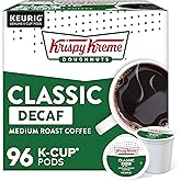 Krispy Kreme Classic Decaf, Single-Serve Keurig K-Cup Pods, Medium Roast Coffee, 96 Count
