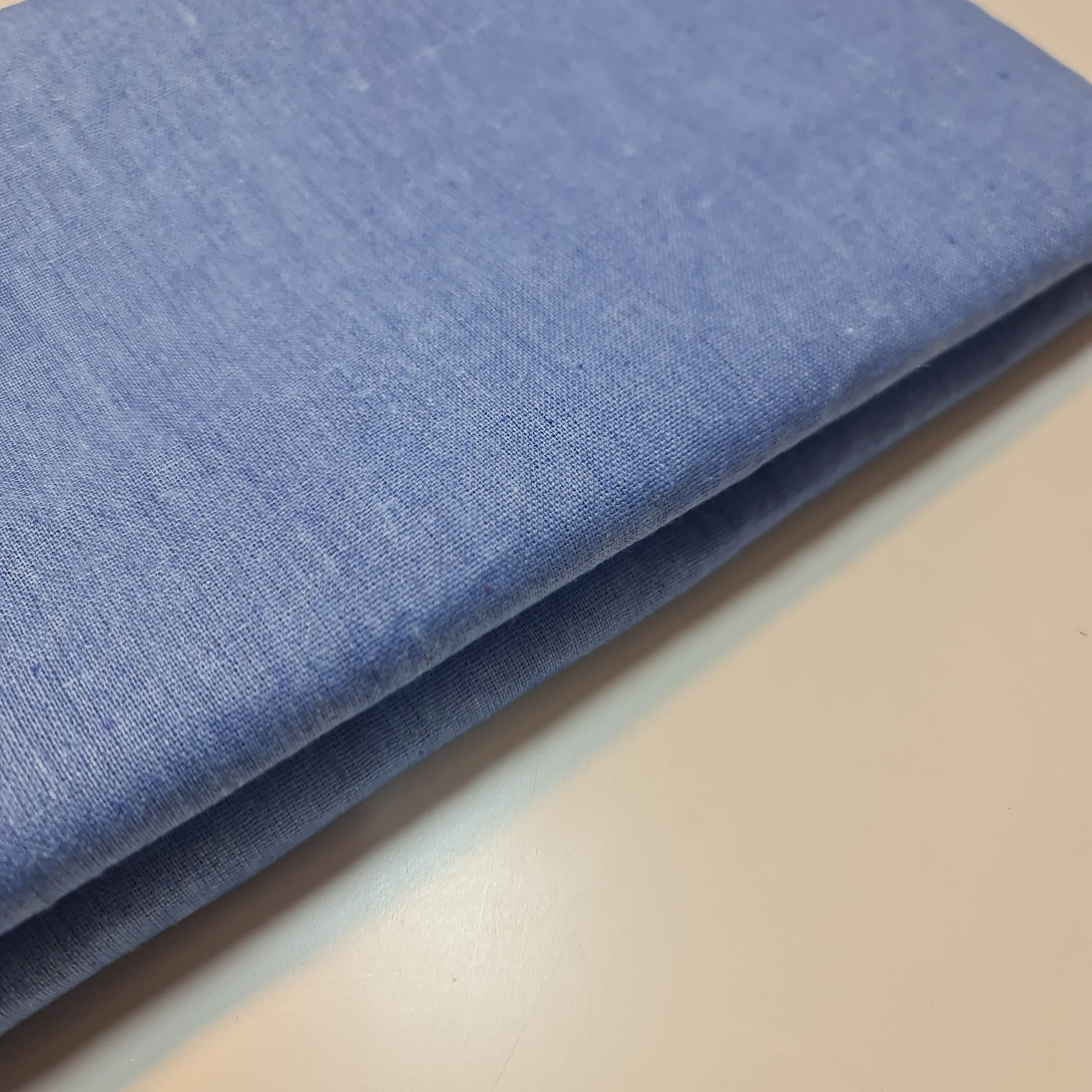 Cotton Calico Canvas Natural *New* 25 Color Craft Patchwork Fabric Material 58" (Denim, 1 Meter)