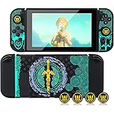 ITONGGUYUKI Dockable Protective Case Compatible with Switch, Hard Shell Case cover for Switch and Joy-Con Controllers Shock-Absorption and Anti-Scratch Design Protective (Zelda tears of The Kingdom)