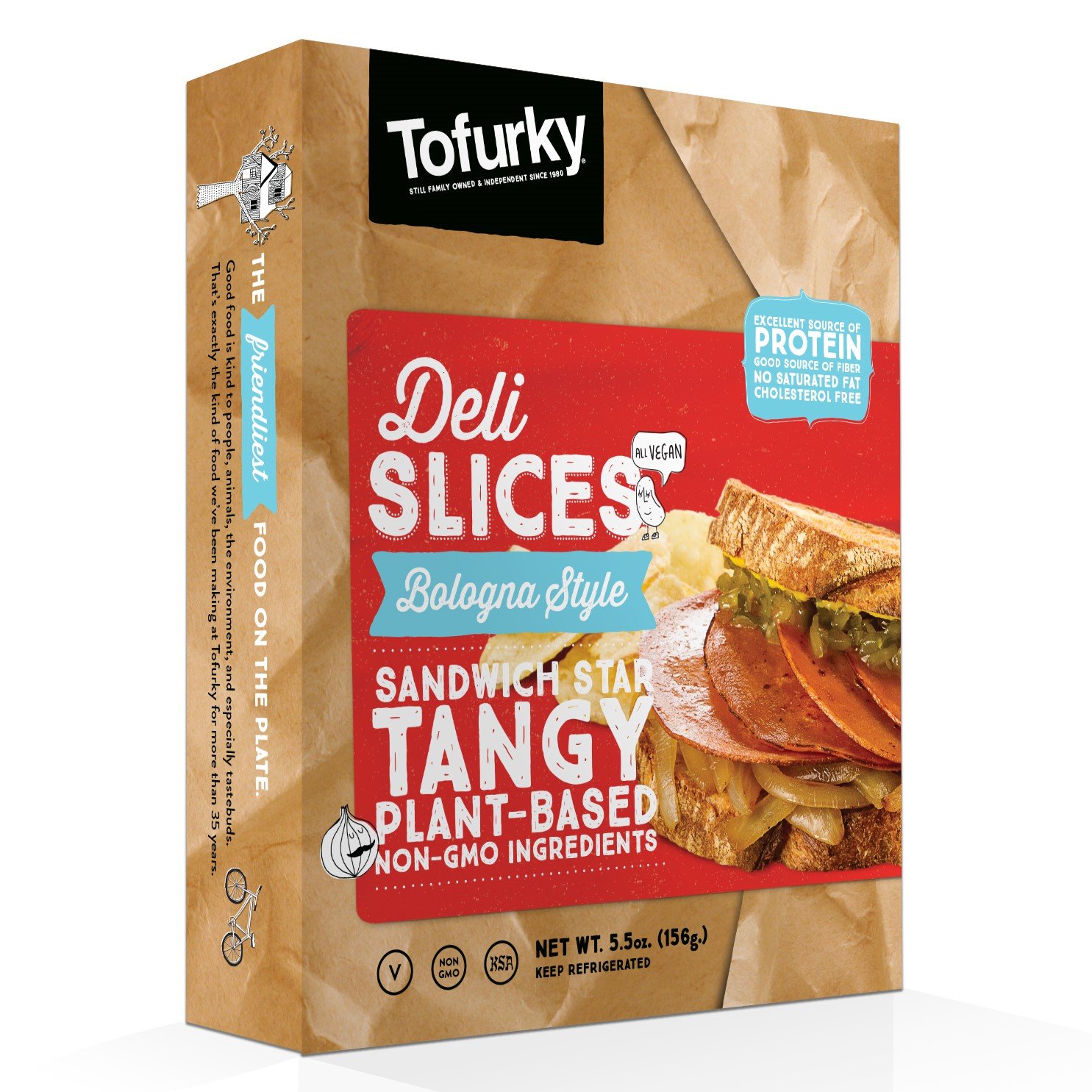 Tofurky, Deli Slices, Bologna, 5.5 oz Grocery & Gourmet Food