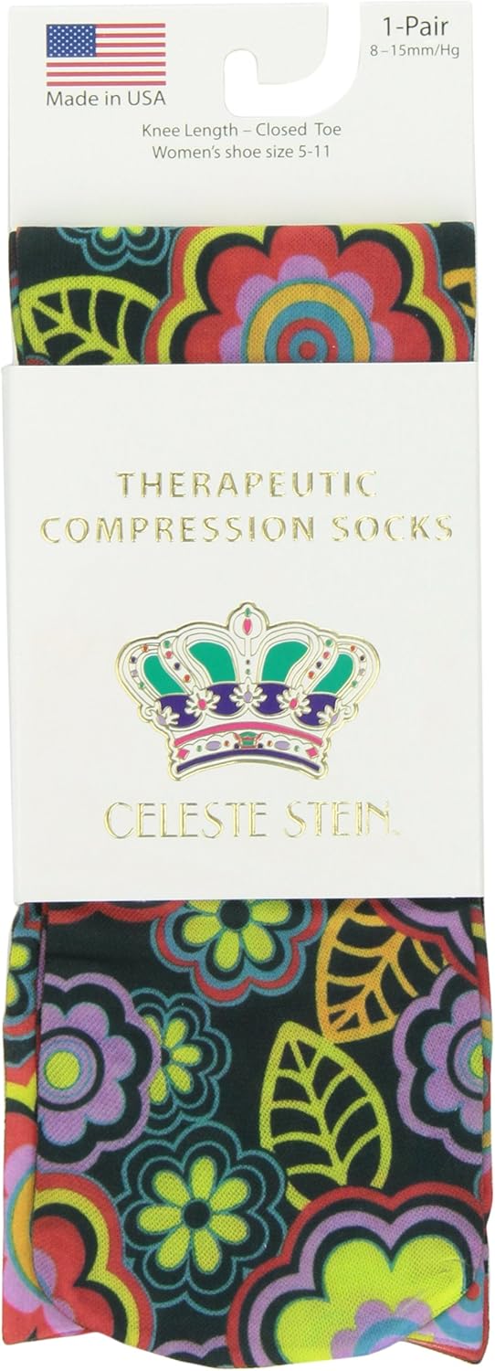 Celeste Stein Therapeutic Compression Socks, Nude, 8-15 mmhg, 1-Pair: Health & Personal Care