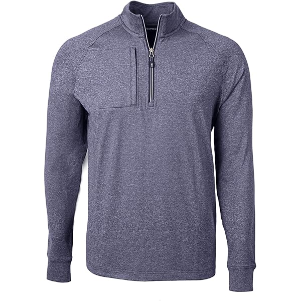 perry Perry Ellis Men's Quarter Zip Sweater, Charcoal Heather, XX