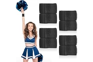 ShinyRelief 2 Pairs Cheer Wrist Brace Adjustable Gymnastics Cheerleading Wrist Support Multi Functional Wrist Straps for Women Men Cheerleaders Gymnastics Fitness Weightlifting