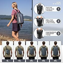 MARCHWAY Floating Waterproof Dry Bag Backpack