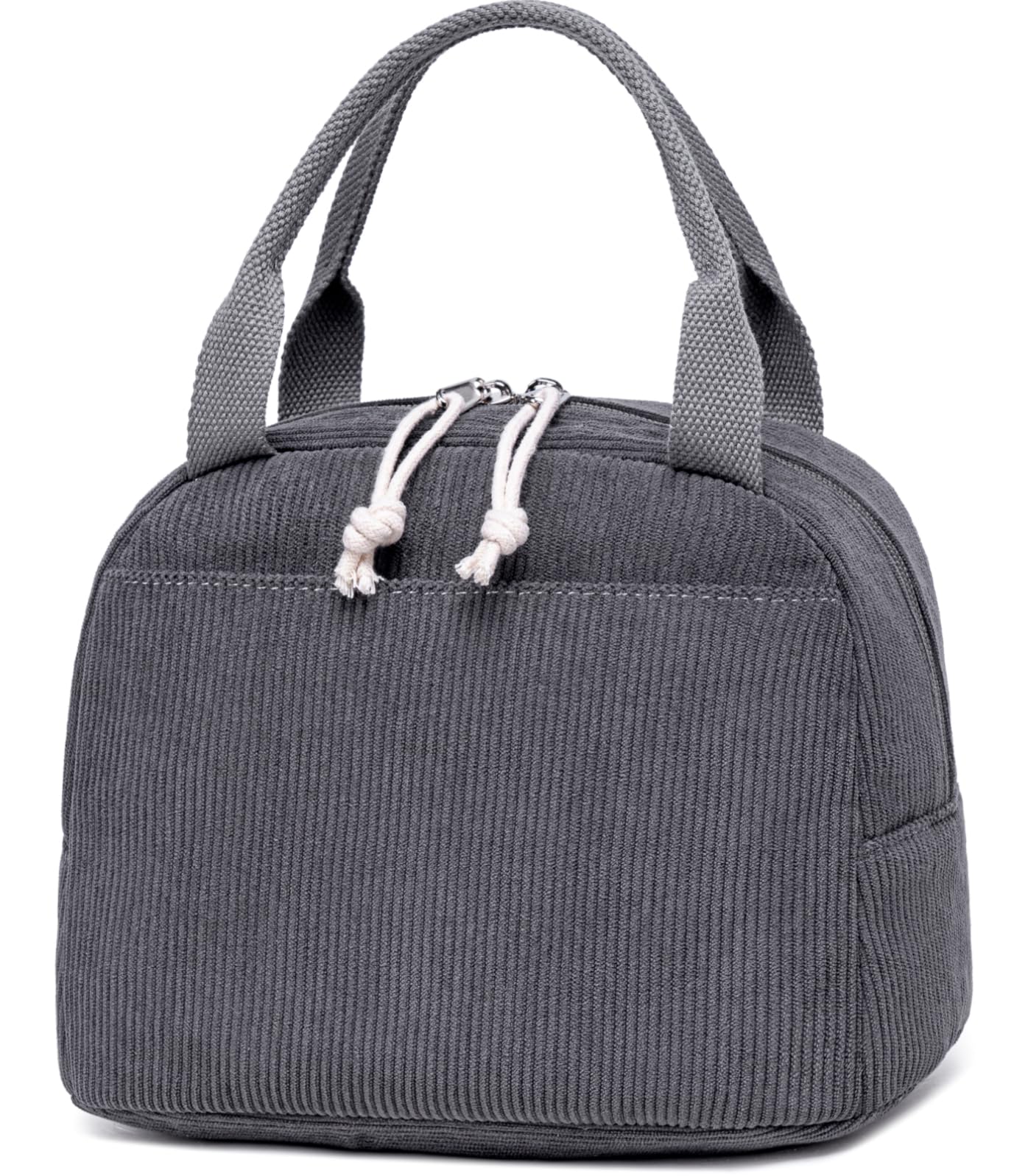 Bluboon Lunch Bag for Women Men Cute Corduroy Lunch Tote Bags Reusable ...