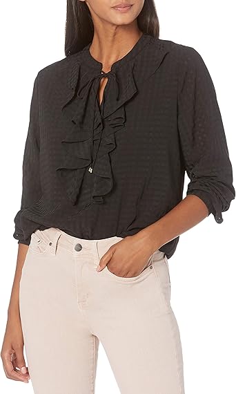tommy hilfiger ruffle blouse