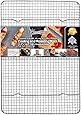 KITCHENATICS Half Sheet 100% Stainless Steel Roasting & Cooling Rack, 1/2 Sheet Oven-Safe Rack with Patent-Pending Multiple Welds, Thick Wire Grid, Use for Oven & Grill, Non-Toxic, 11.8" x 16.9" x 1”