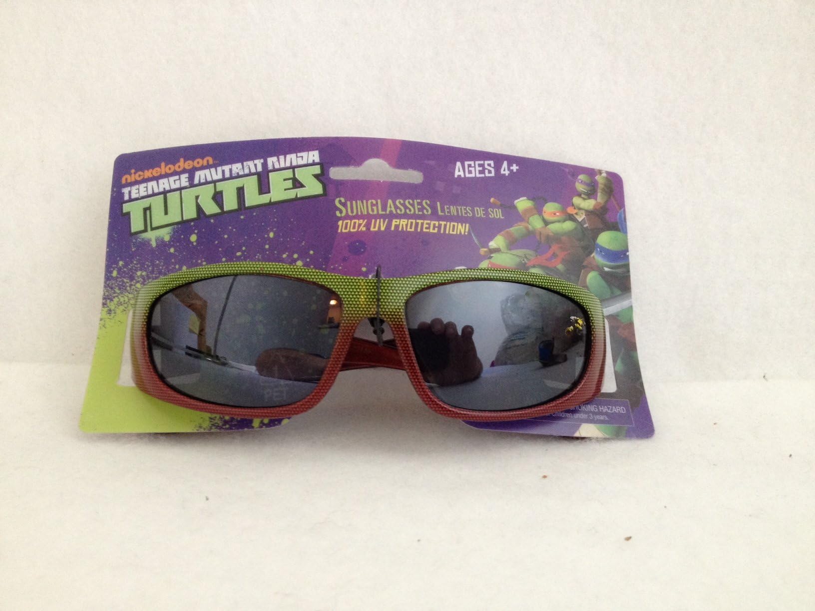 Nickolodeon's Teenage Mutant Ninja Turtles Sunglasses - 100% UV Protection - Green/Red