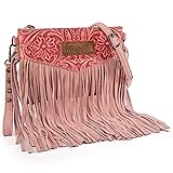 Wrangler Clutch Wristlet Fringe Purse Western