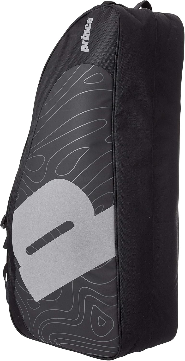 Prince Tour Reflective 6 Racquet Bag Black/Silver : Sports & Outdoors