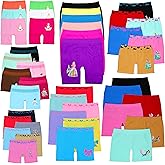 ToBeInStyle Girls' Pack of 6 Random Print Underwear Bottoms Bikini Panties Boyshorts Layering Shorts