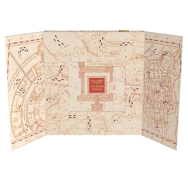 JELLY BELLY HARRY POTTER MARAUDER’S MAP TRIVIA ADVENT CALENDAR, COUNTDOWN TO CHRISTMAS 2024, 24 INDIVIDUAL BAGS OF BERTIE BOTT’S JELLY BEANS